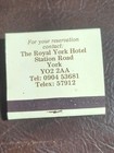 The Royal York Hotel Vintage Collectible Matchbook Station Road York