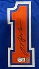 Mark Messier Signed Autographed Edmonton Oilers Custom Jersey Beckett Bas Coa