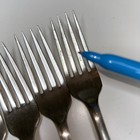 Vtg Carlton Fork Set Silver Plate 4 Flawed Heavy Scratched  tarnished Unpolished