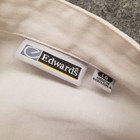 Edwards Unisex Adult Chef Coat Jacket Large White Foster Farms Double Breasted  
