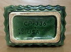 Vintage Usa Cookson Pottery Cp-336 Planter Green Drip Usa 6  X 4   