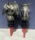 Von Payne Black - Set Of 2 Gargoyle Topper Pourer Spouts - V   P