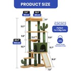 60  Cat Tree Tower Condo Cozy Green Kitty House 20 Lbs Cats With Scratching Post