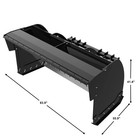 84  Extreme Duty Skid Steer Snow Pusher   trip Edge Universal Quick Attachment