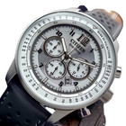 Citizen Gray Dial Chronograph Date Indicator Ca4500-24h Leather Band Men s Watch