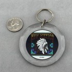 Vtg New Mexico Indian Native Headdress Travel Souvenir Keychain Key Ring  60276