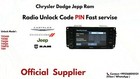 Radio Code Chrysler Jeep Unlock Codes Stereo Pin Code Fast Service All Models     