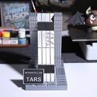 Interstellar Movie Tars Robot Figure Custom 3d Printed Model Gunmetal Stainless