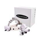 3 5x Medical Surgical Dental Binocular Loupes Headband Magnifier Led Headlight