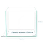 Allcolor Ultra Clear Rimless Aquarium Tank 6-60 Gallons Iron - Top