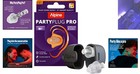 Professional Alpine Pro Ear Plugs - 21db Noise Reduction  Compact Case  3 Sizes
