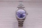 Vintage C 1978 Rolex Date Ladies 26mm Steel Watch Original Blue Dial W Box