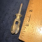 Vintage Small Brass Pulley With Ceiling Screw Attachment Barn Pulley Boat Etc 