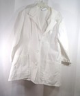 Unisex White Lab Coat Long Sleeve Uniform For Medical Doctor Clinic Laboratory