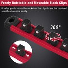 New 3-pack Magnetic Socket Organizer Set 1 4  3 8  1 2  Drive Socket Holder Rack