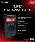 100 Ct Life Magazine Size Bags High Quality Ultra Clear Holder Storage Sleeves