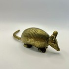 Vintage Solid Brass Armadillo Figurine Animal Sculpture Collectible Home  Decor