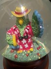 Vintage Jimmy Buffett   s Margaritaville Parrot Snow Globe Water Globe Works Great