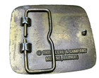 John Deere Belt Buckle Vintage 1981 Brass Tone Agriculture Western Country