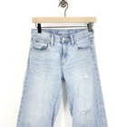 Old Navy Kids Girls Size 12 Jeans Light Wash Distressed Baggy Wide Leg Pants