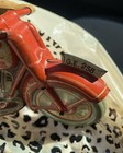 Tin Toy Motorcycle Vintage Scarce Technofix With Rider Wind Up Hard To Find Nice