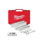 Milwaukee 48-22-9004 1 4  Drive Sae   Metric Socket Mechanics  50 Piece Tool Set