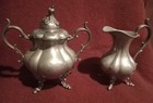 Reed And Barton  1795  Winthrop Antique Pewter Tea Creamer   Sugar Bowl