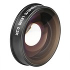 0 2x 37mm Fisheye Wide Angle Video Studio Lens For Camcorder Recorder Us