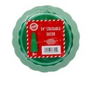 New 3 Piece 24  Stackable Christmas Tree Durable Plastic Diy Viral In outdoor