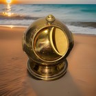 Rare-antique Brass Stash Hideaway Divers Diving Helmet Cigarette Holder Nautical