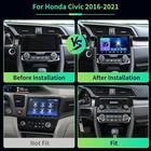 Apple Carplay Fit Honda Civic 2016-2020 Android 12 Car Stereo Radio Gps Wifi Bt