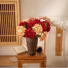 Artificial Silk Hydrangea Fake Flowers Bouquet Bunch Wedding Bridal Home Decor