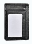 Slim Handmade Genuine Leather Card Holder - Thin Wallet - Id Window 7 Card Slots