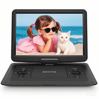 17 9  Portable Dvd Player With 15 6  Large Swivel Screen Rechargeable Usb Player