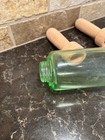 Green Depression Uranium Glass Rolling Pin