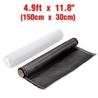 Carbon Fiber Fabric 4 9ft X 11 8  Cloth Sheet Roll 2x2 Twill Weave 3k 200g Black