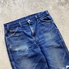 1970s Distressed Faded Saddle King By Key Made In Usa Jeans 34x30