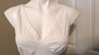 Vintage Vanity Fair White Body Fresh Lycra Camisole tank Top W wide Straps Sz Xl