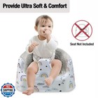 Pandaear Baby Seat Cover Compatible With Bumbo Seat  Removable Floor Soft Sea