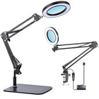 15x Magnifying Glass Lamp With Clamp And Stand  72 Leds Desk Lamp With 3 Color 