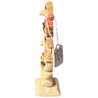 Antique Original Inuit Eskimo Hand Carved Totem Early 1900s Miniature 3 1 4 