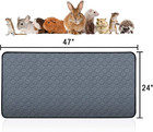 2 Pcs Guinea Pig Cage Liners - Washable Guinea Pig Pee Pads  Waterproof Reusable