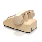 Vintage Western Electric Cream Color Rotary Dial Desk Telephone 1965