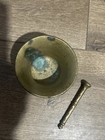 Antique  Dutch Very Unique  Heavy Solid Brass Mortar And Pestle  Apothecary