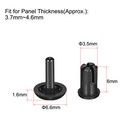 Push Clip Rivet 3 5mm X 6mm Pcb Circuit Panel Nylon Fastener Black 50pcs