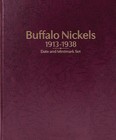 Buffalo Nickels  1913-38 Date   Mintmark Set - Whitman Prestige    Album burgundy 