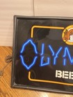 Vintage 1980s Olympia Beer Lighted Advertising Sign Plastic Works Man Cave Decor