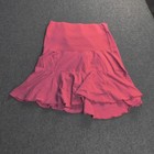Vintage Made In Usa Mini Skirt Junior Medium Pink Pull On Milky Ts Retro 80s 90s
