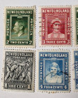 Newfoundland Canada Stamp Lot Of 6 Vintage Canadian Postage Stamps Early