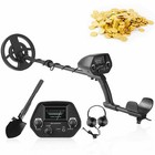 Lcd Metal Detectors Waterproof Gold Digger Deep Sensitive Hunter Coil Searcher